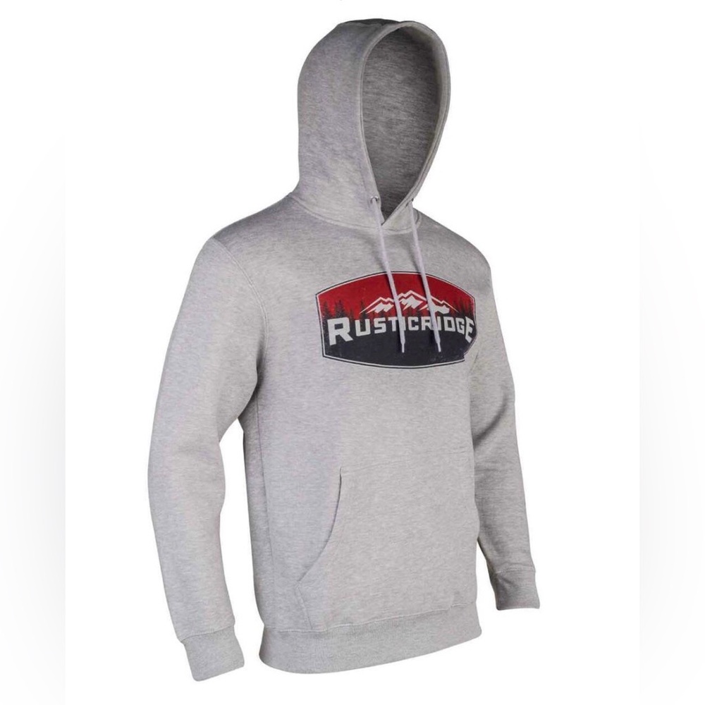 Men’s Rustic Ridge Charger Logo Casual Hoodie - Heather Gray - XL